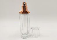 30ml 1oz زجاجة شفافة مستديرة / مربعة الأشكال المتعددة مع مضخة محلول