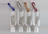 زجاجات الشامبو القابلة لإعادة الملء البلاستيكية 50 مل ، زجاجة موزع مستحضرات التجميل مع حلقة تسلق