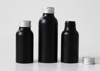 زجاجات مستحضرات التجميل المخصصة من الألومنيوم الأسود 100 مل لوشن شمع الشعر