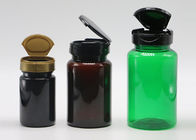 زجاجات مستحضرات التجميل البلاستيكية العنبر 4 أوقية 100 مل مع غطاء الوجه