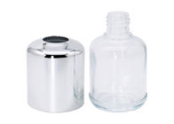 زجاجات مستحضرات التجميل الزجاجية الفضية 30 مل 50 مل لمنتجات العناية بالشخص