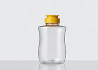 18Oz 350g زجاجات مستحضرات التجميل البلاستيكية غطاء صمام سيليكون لتعبئة شراب العسل