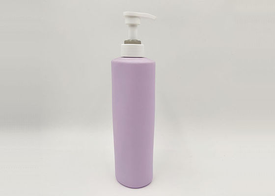 زجاجة بلاستيكية شفافة بلوري رمادي PET 350 مل لجل الاستحمام مكيف الشعر