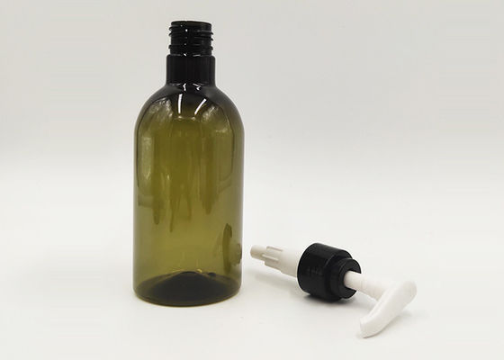 300 مل زجاجات مستحضرات التجميل البلاستيكية الخضراء واضحة