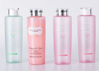 زجاجات مستحضرات التجميل المخصصة الوردي 500 مل مع غطاء المسمار طباعة الشاشة الحريرية